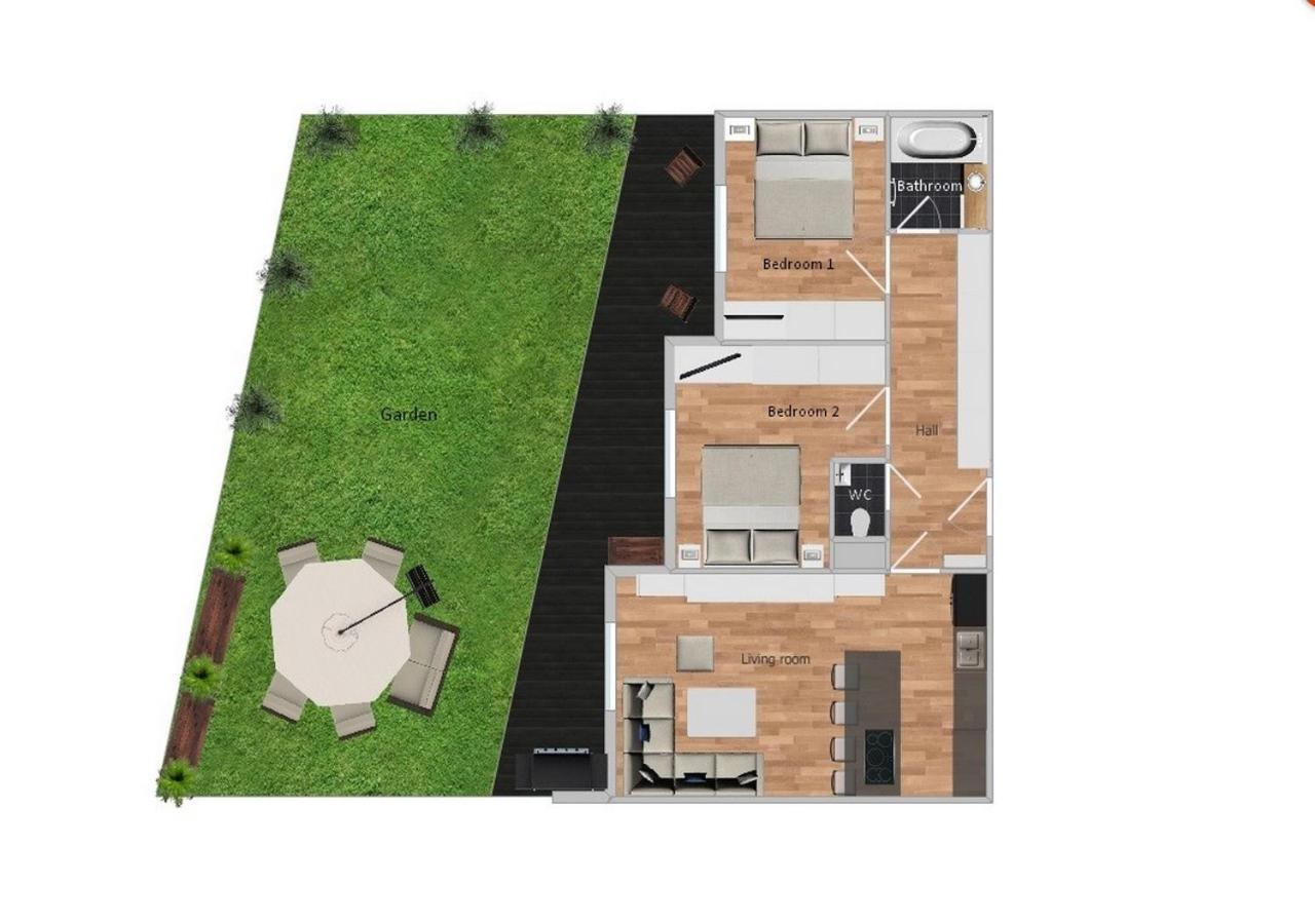 Krejcarek Garden Apartment Прага Экстерьер фото